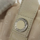 BVLGARI Logo Mania Hand Bag Canvas Pink Silver Auth bs28545-17