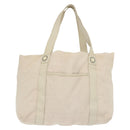 BVLGARI Logo Mania Hand Bag Canvas Pink Silver Auth bs28545-13