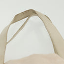 BVLGARI Logo Mania Hand Bag Canvas Pink Silver Auth bs28545-9