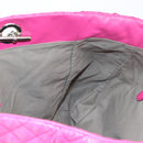 DOLCE&GABBANA Chain Tote Bag Leather Pink Silver Auth bs28546-18