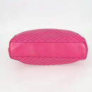 DOLCE&GABBANA Chain Tote Bag Leather Pink Silver Auth bs28546-9