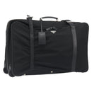 PRADA Koffer Nylon Zwart Zilver Auth bs28547-1