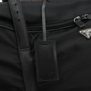 PRADA Koffer Nylon Zwart Zilver Auth bs28547-23
