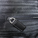 PRADA Koffer Nylon Zwart Zilver Auth bs28547-30