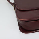 GIVENCHY Shoulder Bag Leather Bordeaux Auth bs28548-9