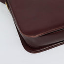 GIVENCHY Shoulder Bag Leather Bordeaux Auth bs28548-15