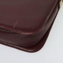 GIVENCHY Shoulder Bag Leather Bordeaux Auth bs28548-16