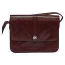 GIVENCHY Shoulder Bag Leather Bordeaux Auth bs28548-13