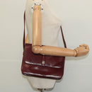 GIVENCHY Shoulder Bag Leather Bordeaux Auth bs28548-22