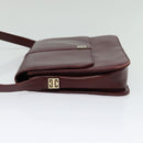 GIVENCHY Shoulder Bag Leather Bordeaux Auth bs28548-3