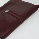 GIVENCHY Shoulder Bag Leather Bordeaux Auth bs28548-6