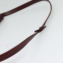 GIVENCHY Shoulder Bag Leather Bordeaux Auth bs28548-7