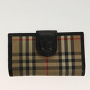 BURBERRY Key Case Canvas Leather 3Set Green Beige Auth bs28555-10