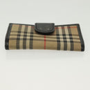 BURBERRY Key Case Canvas Leather 3Set Green Beige Auth bs28555-14