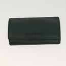 BURBERRY Key Case Canvas Leather 3Set Green Beige Auth bs28555-17