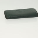 BURBERRY Key Case Canvas Leather 3Set Green Beige Auth bs28555-20