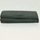 BURBERRY Key Case Canvas Leather 3Set Green Beige Auth bs28555-21