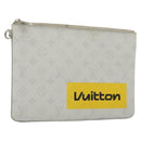 LOUIS VUITTON Monogram White Zipped Pouch GM Clutch Bag M68310 LV Auth bs28559-1