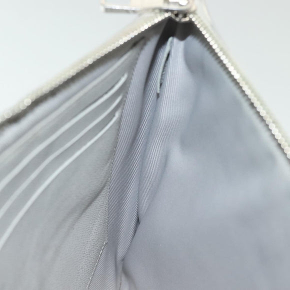 LOUIS VUITTON Monogram White Zipped Pouch GM Clutch Bag M68310 LV Auth bs28559