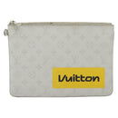 LOUIS VUITTON Monogram White Zipped Pouch GM Clutch Bag M68310 LV Auth bs28559-13