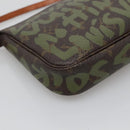 LOUIS VUITTON Graffiti Pochette Accessoires Pouch Khaki M92191 LV Auth bs28566-17