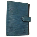 LOUIS VUITTON Epi Agenda PM Day Planner Cover Blue R20055 LV Auth bs28570-1