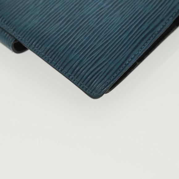 LOUIS VUITTON Epi Agenda PM Day Planner Cover Blue R20055 LV Auth bs28570