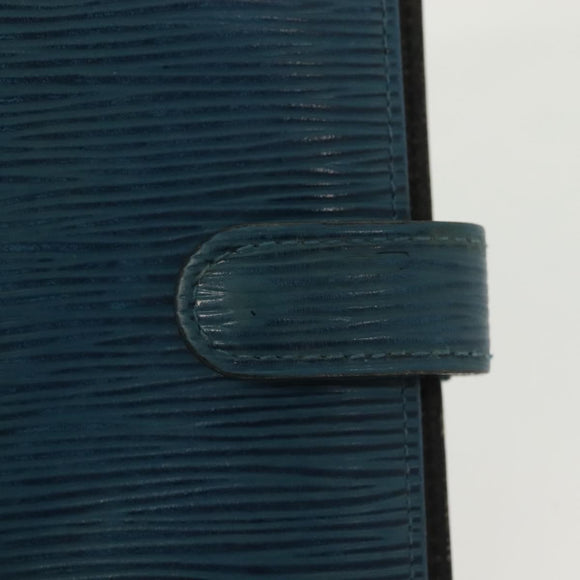 LOUIS VUITTON Epi Agenda PM Day Planner Cover Blue R20055 LV Auth bs28570