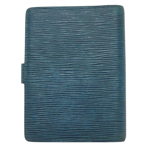 LOUIS VUITTON Epi Agenda PM Day Planner Cover Blue R20055 LV Auth bs28570
