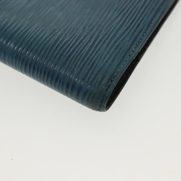 LOUIS VUITTON Epi Agenda PM Day Planner Cover Blue R20055 LV Auth bs28570