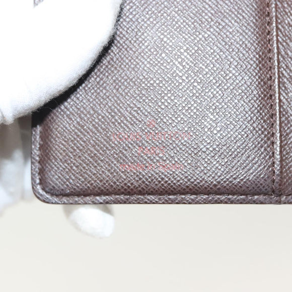 LOUIS VUITTON Damier Ebene Portefeuille Viennois Wallet N61674 LV Auth bs28572