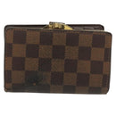 LOUIS VUITTON Damier Ebene Portefeuille Viennois Wallet N61674 LV Auth bs28572-2