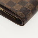 LOUIS VUITTON Damier Ebene Portefeuille Viennois Wallet N61674 LV Auth bs28572-14
