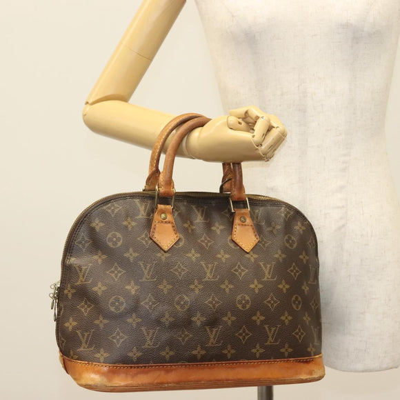 LOUIS VUITTON Monogram Alma Hand Bag M51130 LV Auth bs28582