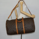 LOUIS VUITTON Monogram Keepall Bandouliere 60 Boston Bag M41412 LV Auth bs28590-23