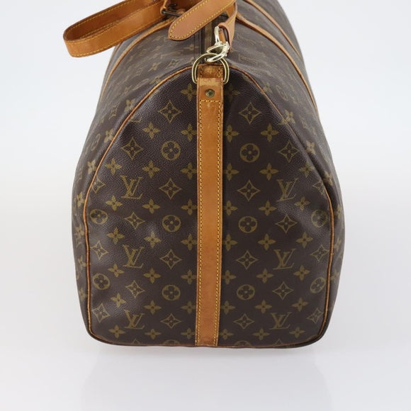 LOUIS VUITTON Monogram Keepall Bandouliere 60 Boston Bag M41412 LV Auth bs28590