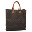 LOUIS VUITTON Monogram Sac Plat Hand Bag M51140 LV Auth bs28594-1