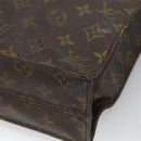 LOUIS VUITTON Monogram Sac Plat Hand Bag M51140 LV Auth bs28594-12