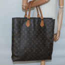 LOUIS VUITTON Monogram Sac Plat Hand Bag M51140 LV Auth bs28594-20