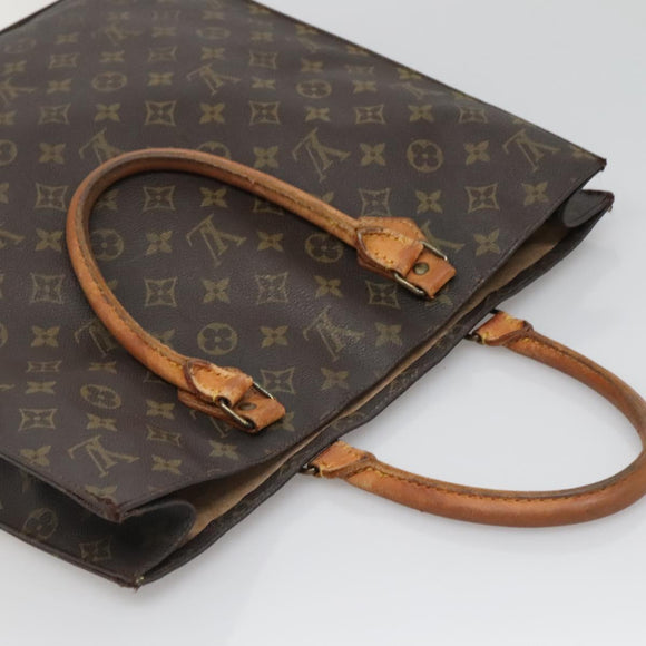 LOUIS VUITTON Monogram Sac Plat Hand Bag M51140 LV Auth bs28594