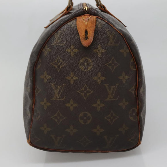 LOUIS VUITTON Monogram Speedy 30 Hand Bag M41526 LV Auth bs28595