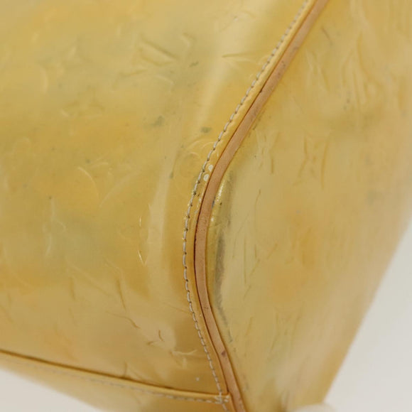 LOUIS VUITTON Monogram Vernis Houston Hand Bag Gris M91053 LV Auth bs28601