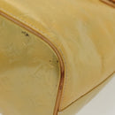 LOUIS VUITTON Monogram Vernis Houston Hand Bag Gris M91053 LV Auth bs28601-9