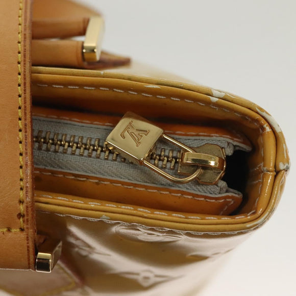 LOUIS VUITTON Monogram Vernis Houston Hand Bag Gris M91053 LV Auth bs28601