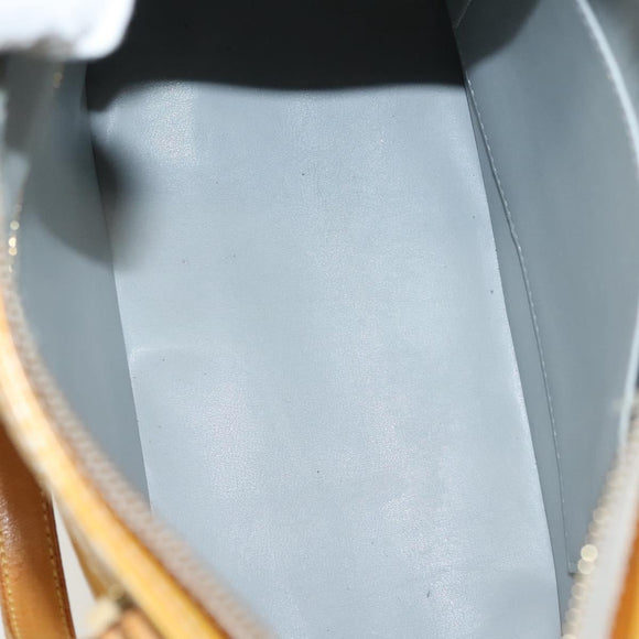 LOUIS VUITTON Monogram Vernis Houston Hand Bag Gris M91053 LV Auth bs28601