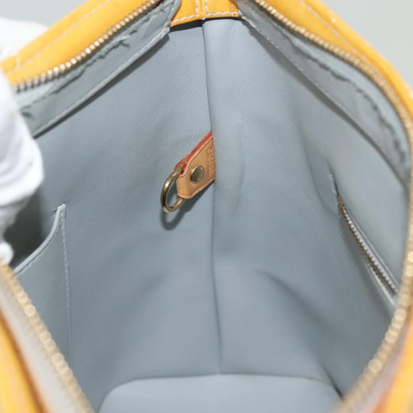 LOUIS VUITTON Monogram Vernis Houston Hand Bag Gris M91053 LV Auth bs28601