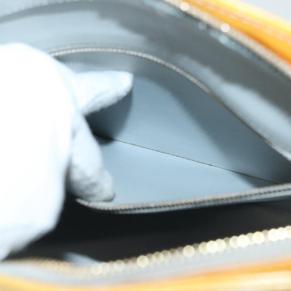 LOUIS VUITTON Monogram Vernis Houston Hand Bag Gris M91053 LV Auth bs28601