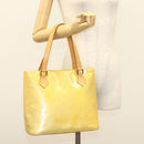 LOUIS VUITTON Monogram Vernis Houston Hand Bag Gris M91053 LV Auth bs28601-25