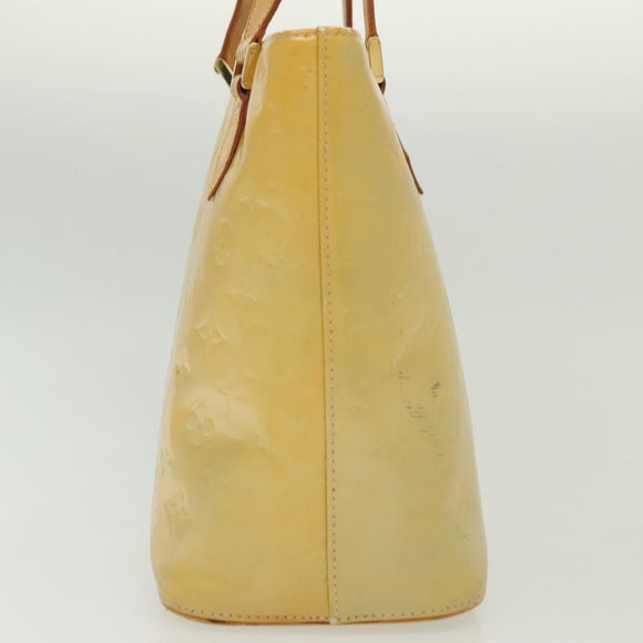 LOUIS VUITTON Monogram Vernis Houston Hand Bag Gris M91053 LV Auth bs28601