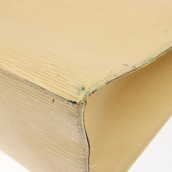 LOUIS VUITTON Epi Croisette PM Tote Bag Vanilla M5249A LV Auth bs28602